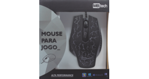 MOUSE GAMER C/ FIO USB PRETO 1.200 A 3.200 DPI MBTECH