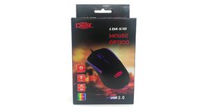 MOUSE GAMER PRETO C/ FIO USB 1000 DPI C/ LED RGB DEX - LTM-570