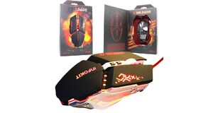 MOUSE GAMER USB COM ILUMINACAO LED RGB GM705 INFOKIT