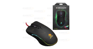 MOUSE GAMER USB PRETO LED RGB C/ FIO 6400 DPI GM-V550 INFOKIT - 3052