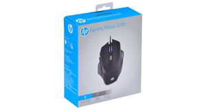 MOUSE HP GAMER - G200 BLACK - SENSOR AVAGO A3050 - 1000 / 4000 DPI