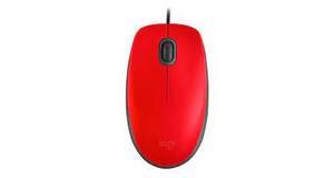 MOUSE LOGITECH M110 SILENT CLIQUE SILENCIOSO USB VERMELHO