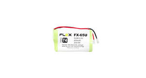 PILHA AA 2.4V 600MAH TIPO 74 P/ TELEFONE S/ FIO FLEX - FX-65U