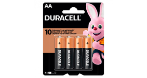 PILHA ALCALINA AA BLISTER COM 4 DURACELL