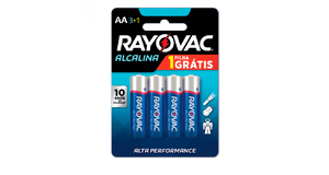 PILHA ALCALINA AA BLISTER COM 4 UNIDADES) RAYOVAC