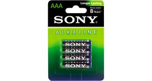 PILHA ALCALINA SONY AAA AM4L-B4D (4 PILHAS AAA)