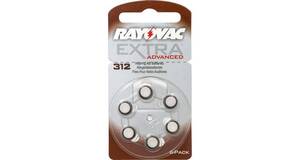 PILHA AUDITIVA 312 1,4V EXTRA ADVANCED RAYOVAC