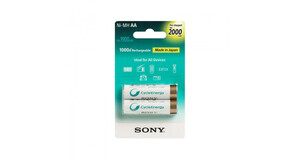 PILHA RECARREGÁVEL SONY KIT 2 PILHAS AA 2500MAH   NH-AA-B2GN