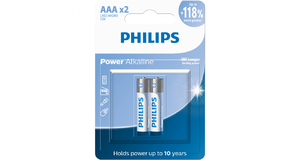 PILHAS ALCALINAS AAA BLISTER COM 2 UNIDADES LR03P2B/59