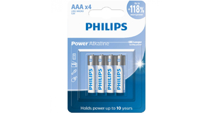 PILHAS ALCALINAS AAA C/4 LR03P4B/59 PHILIPS