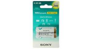 PILHAS SONY COM 2 PILHAS AA 2000MAH NI-MH AA NH-AA-B2KN