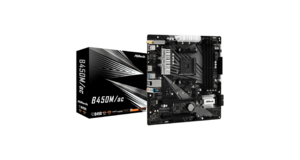 PLACA MÃE ASROCK B450 / SOQUETE AM4 - (B450M/AC) R2.0