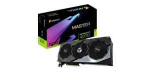 PROCESSADOR GRAFICO GIGABYTE AORUS GEFORCE RTX 4070 MASTER 12GB - GDDR6X - 192 BITS - HDMI/3X DISPLAYPORT -