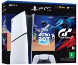 CONSOLE SONY PLAYSTATION 5, COM LEITOR DE DISCOS, SSD 1TB, CONTROLE SEM FIO DUALSENSE + 2 JOGOS