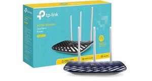 ROTEADOR TP-LINK ARCHER C20 AC750 WIRELESS DUAL BAND 2,4/5GHZ 3 ANT FIXAS 5DBI