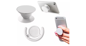 SUPORTE POPSOCKETS P/ SMARTPHONE C/ CLIP BRANCO KIMASTER - SUP105BI