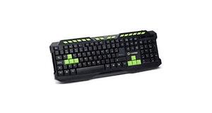 TECLADO GAMER GAMEMAX MULTIMIDIA KM328 USB TECLAS VERDE