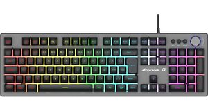 TECLADO GAMER RAINBOW HOLT GRAFITE FORTREK