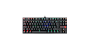 TECLADO GAMER REDRAGON KUMARA RGB SWITCH BLUE COM FIO - PRETO K552RGB-1-SP