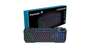 TECLADO GAMER RGB FORTREK CRUSADER