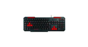 TECLADO GAMER SLIM PRETO/VERMELHO TC242