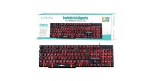 TECLADO GAMER USB COM LED RGB XZ538 XZHANG