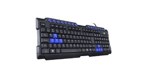 TECLADO GAMER VX GAMING DRAGON V2 ABNT2 1.8M PRETO COM AZUL - GT102