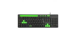 TECLADO MULTIMIDIA GAMER USB VERDE TC265