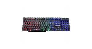 TECLADO USB MULTIMIDIA GAMER KM5228 PRETO/RGB KMEX