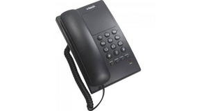 TELEFONE VTECH VTC105B COM FIO PRETO