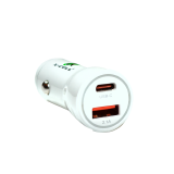 CARREGADOR VEICULAR TURBO ( PD 60W) C/ 1 USB-A + 1 USB-C XC-V22USB